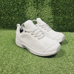 Orthofeet 988 Knit Coral White Athletic Comfort Walking Sneakers Womens 6.5 Wide